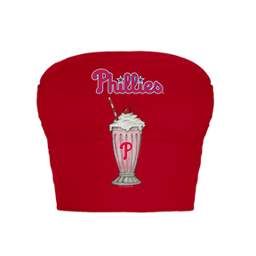 Philadelphia Phillies Milkshake Crop Tube Top