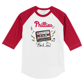 Philadelphia Phillies Mixtape 3/4 Red Sleeve Raglan