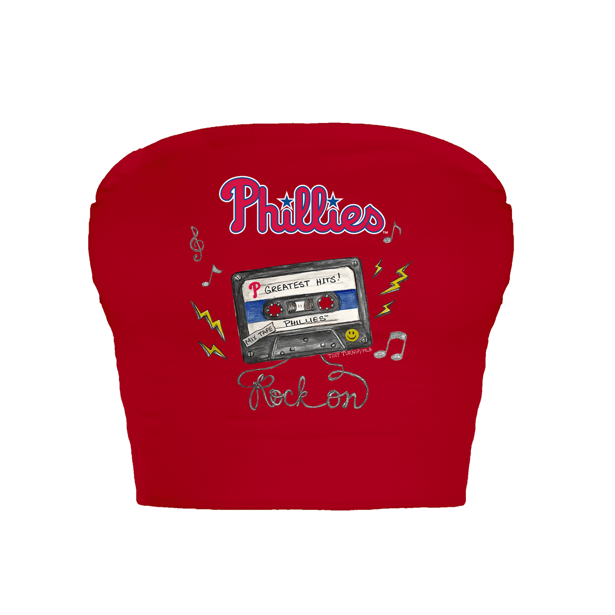 Philadelphia Phillies Mixtape Crop Tube Top