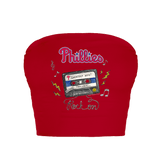 Philadelphia Phillies Mixtape Crop Tube Top