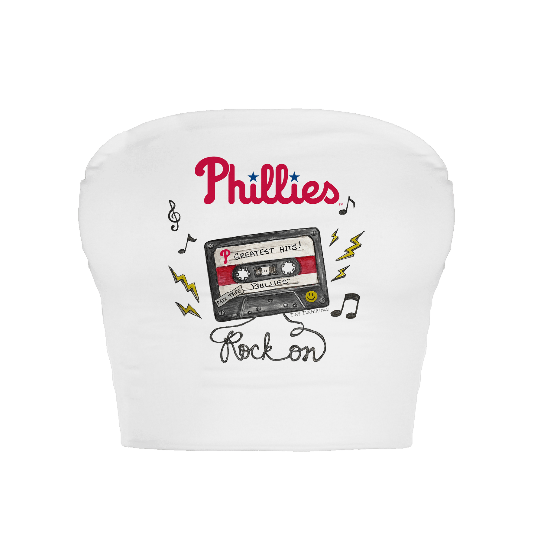 Philadelphia Phillies Mixtape Crop Tube Top