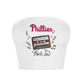 Philadelphia Phillies Mixtape Crop Tube Top