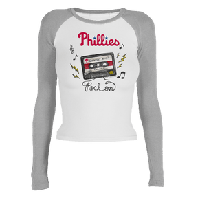 Philadelphia Phillies Mixtape Roxy Raglan Long Sleeve