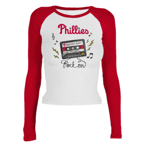 Philadelphia Phillies Mixtape Roxy Raglan Long Sleeve