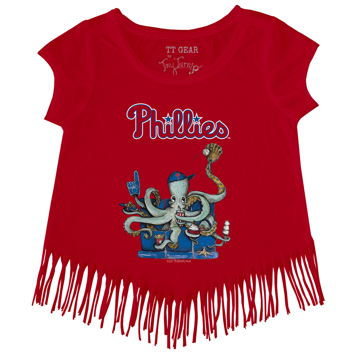 Philadelphia Phillies Octopus Fringe Tee