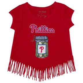 Philadelphia Phillies Pickle Jar Fringe Tee