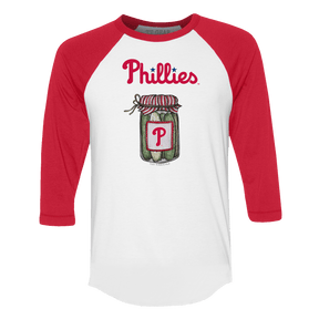 Philadelphia Phillies Pickle Jar 3/4 Red Sleeve Raglan