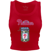 Philadelphia Phillies Pickle Jar Crop Tank