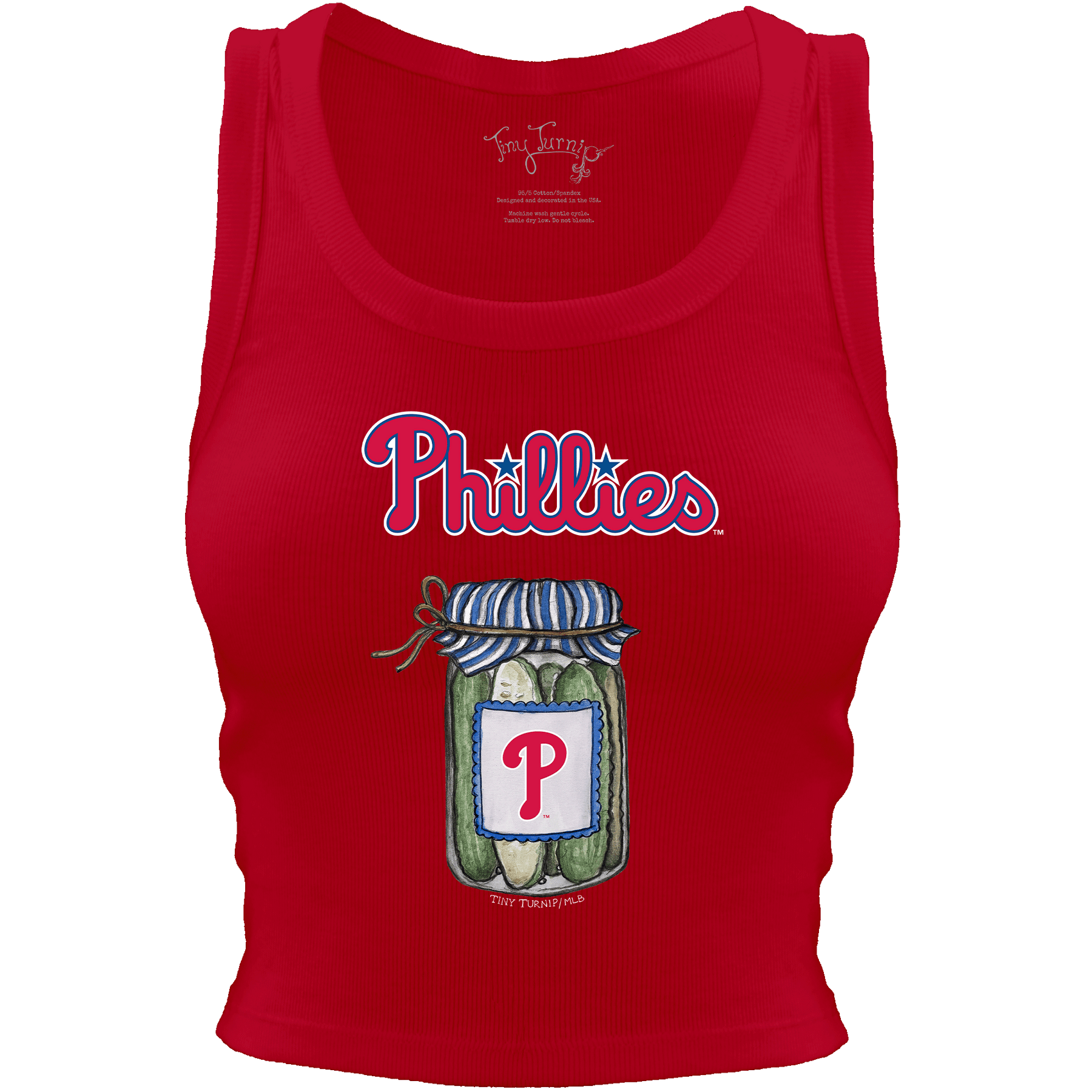 Philadelphia Phillies Pickle Jar Crop Tank