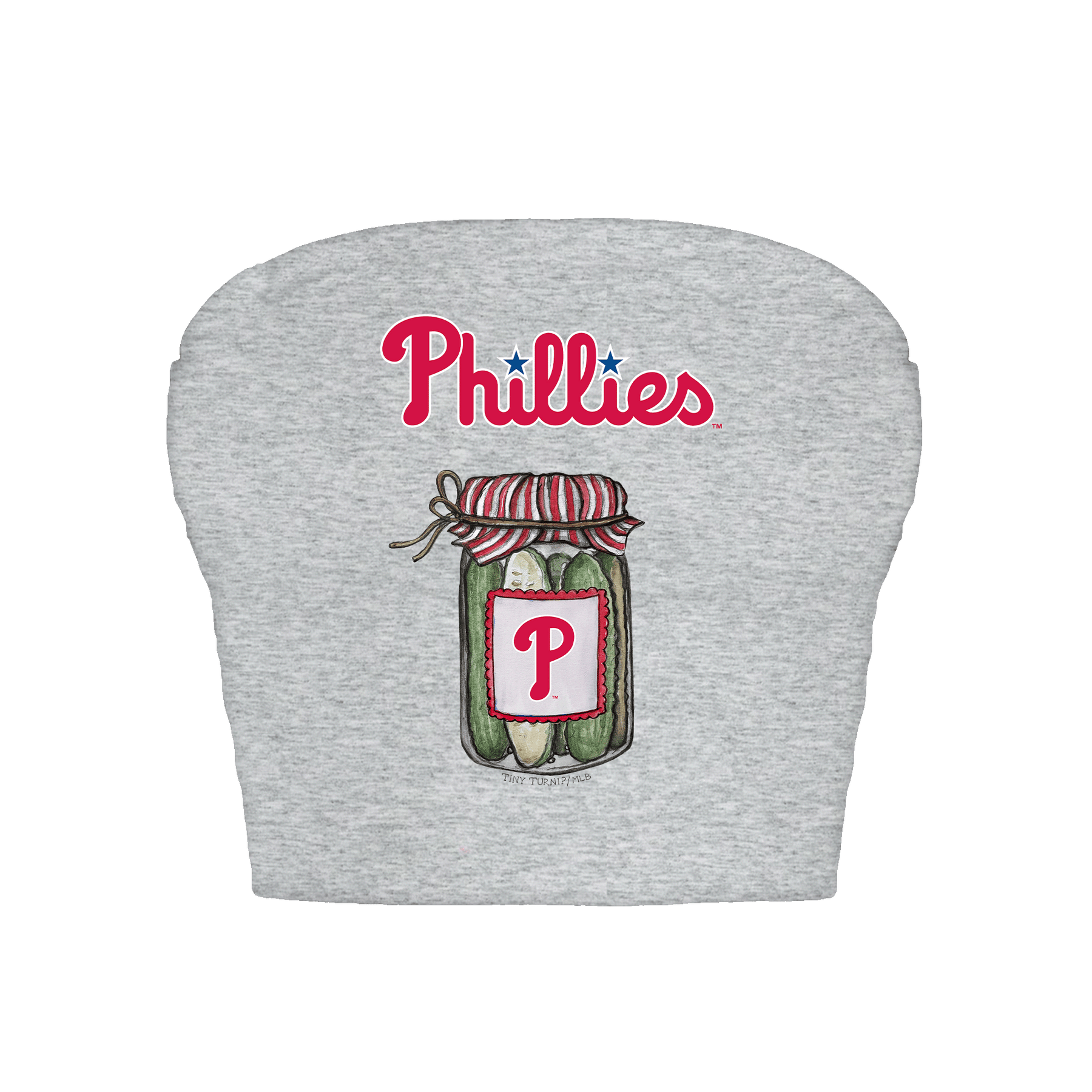 Philadelphia Phillies Pickle Jar Crop Tube Top