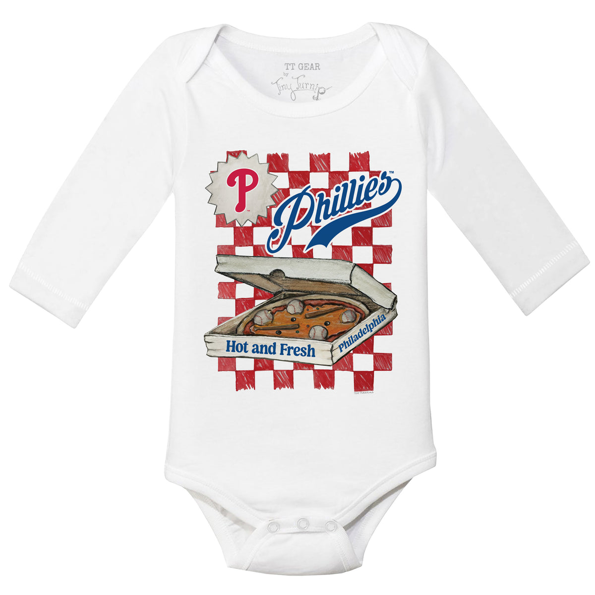 Philadelphia Phillies Pizza Long Sleeve Snapper