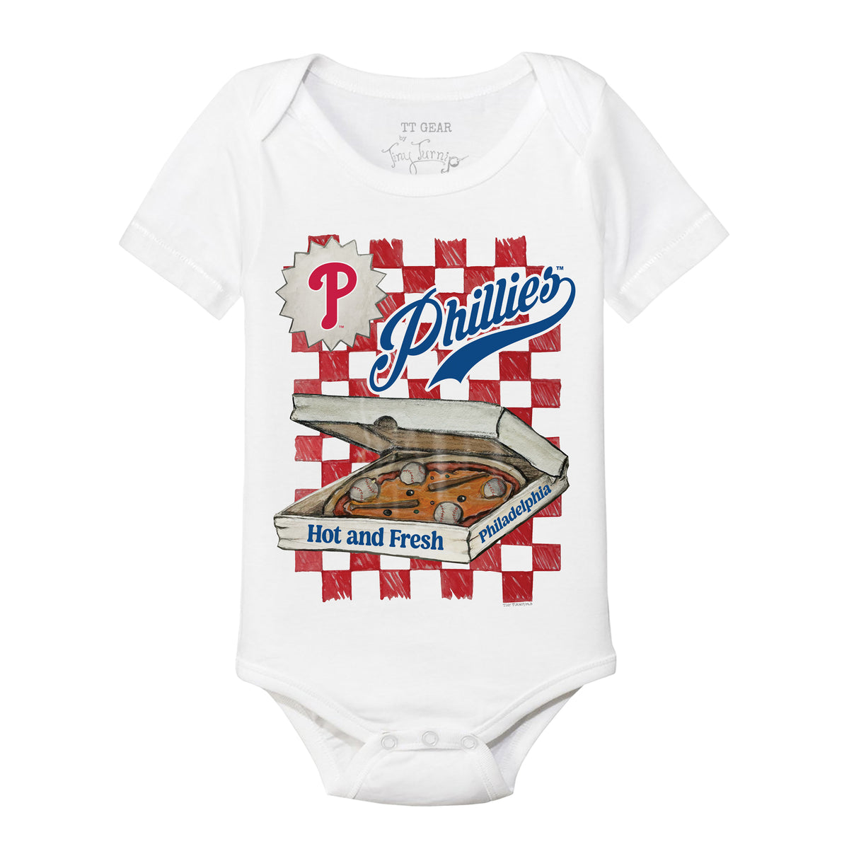 Philadelphia Phillies Pizza Short Sleeve Snapper