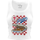 Philadelphia Phillies Pizza Crop Tank - Tiny Turnip