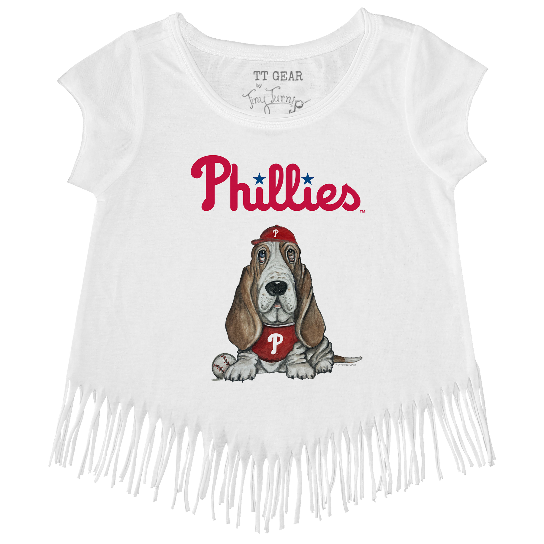 Philadelphia Phillies Puddy Fringe Tee - Tiny Turnip