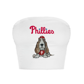 Philadelphia Phillies Puddy Crop Tube Top - Tiny Turnip
