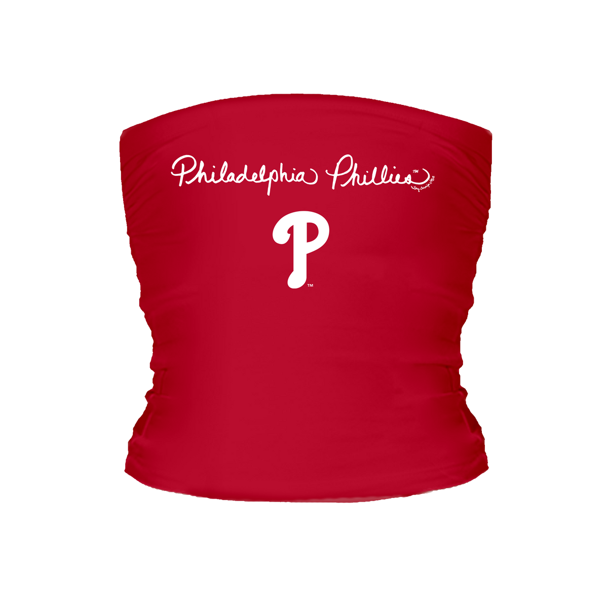 Philadelphia Phillies Logo Script Tube Top - Tiny Turnip