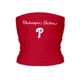 Philadelphia Phillies Logo Script Tube Top - Tiny Turnip