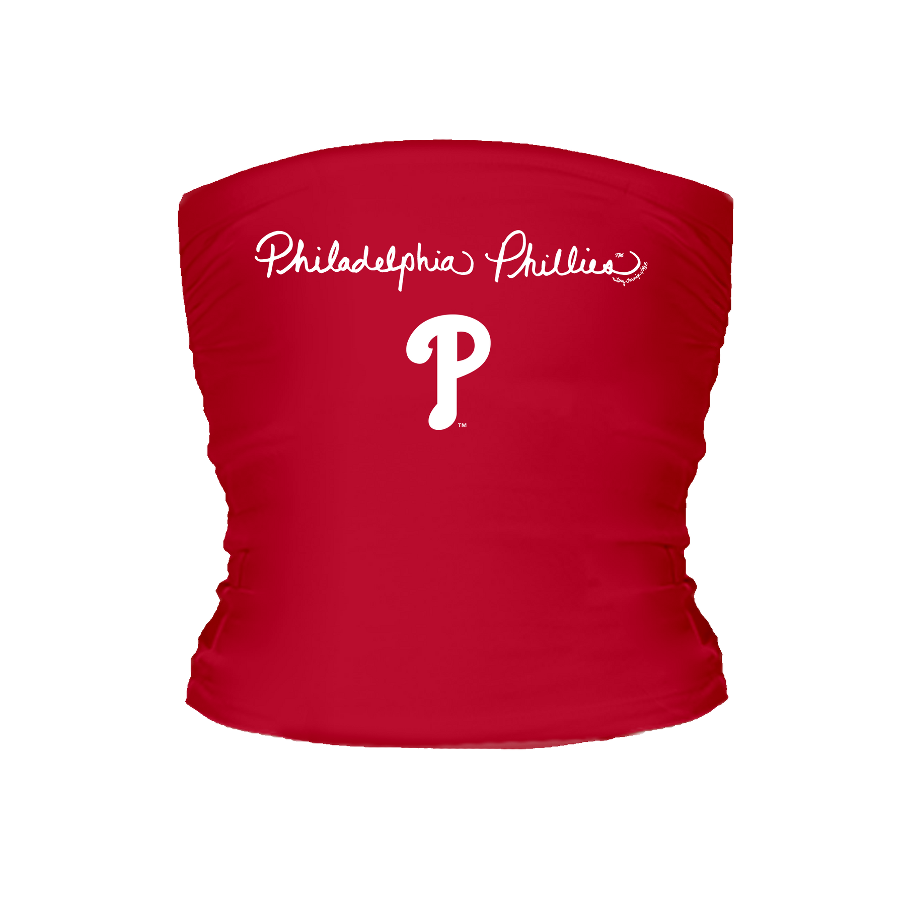 Philadelphia Phillies Logo Script Tube Top - Tiny Turnip