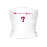 Philadelphia Phillies Logo Script Tube Top - Tiny Turnip