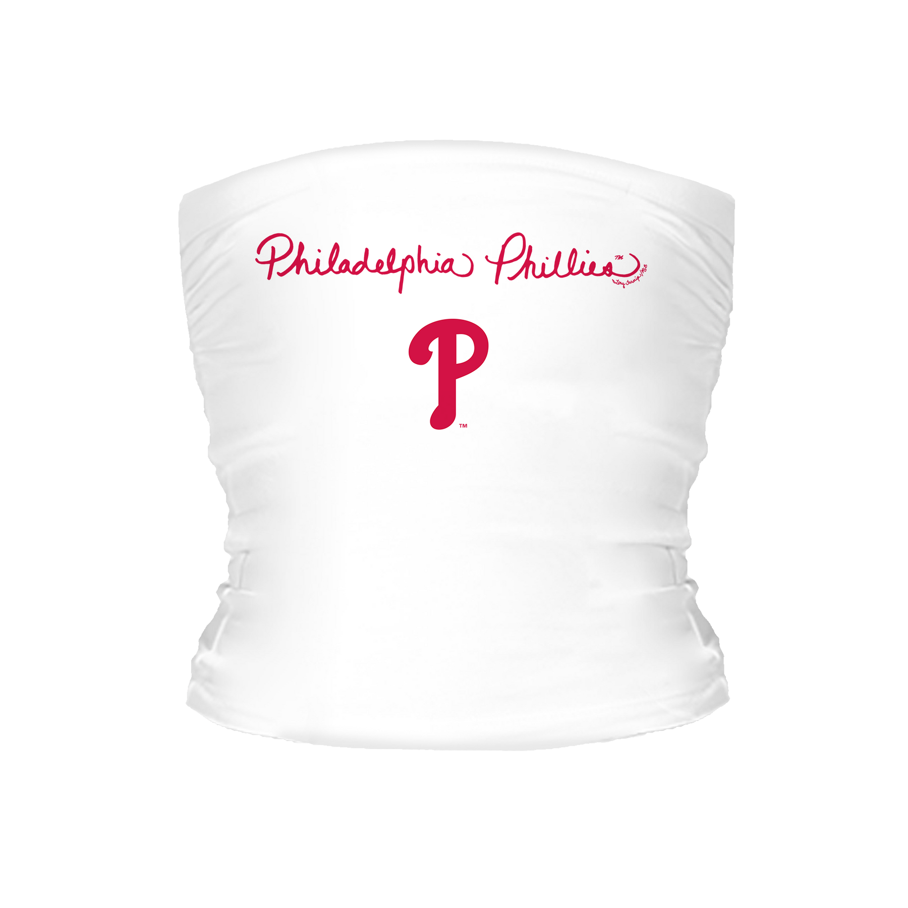 Philadelphia Phillies Logo Script Tube Top - Tiny Turnip