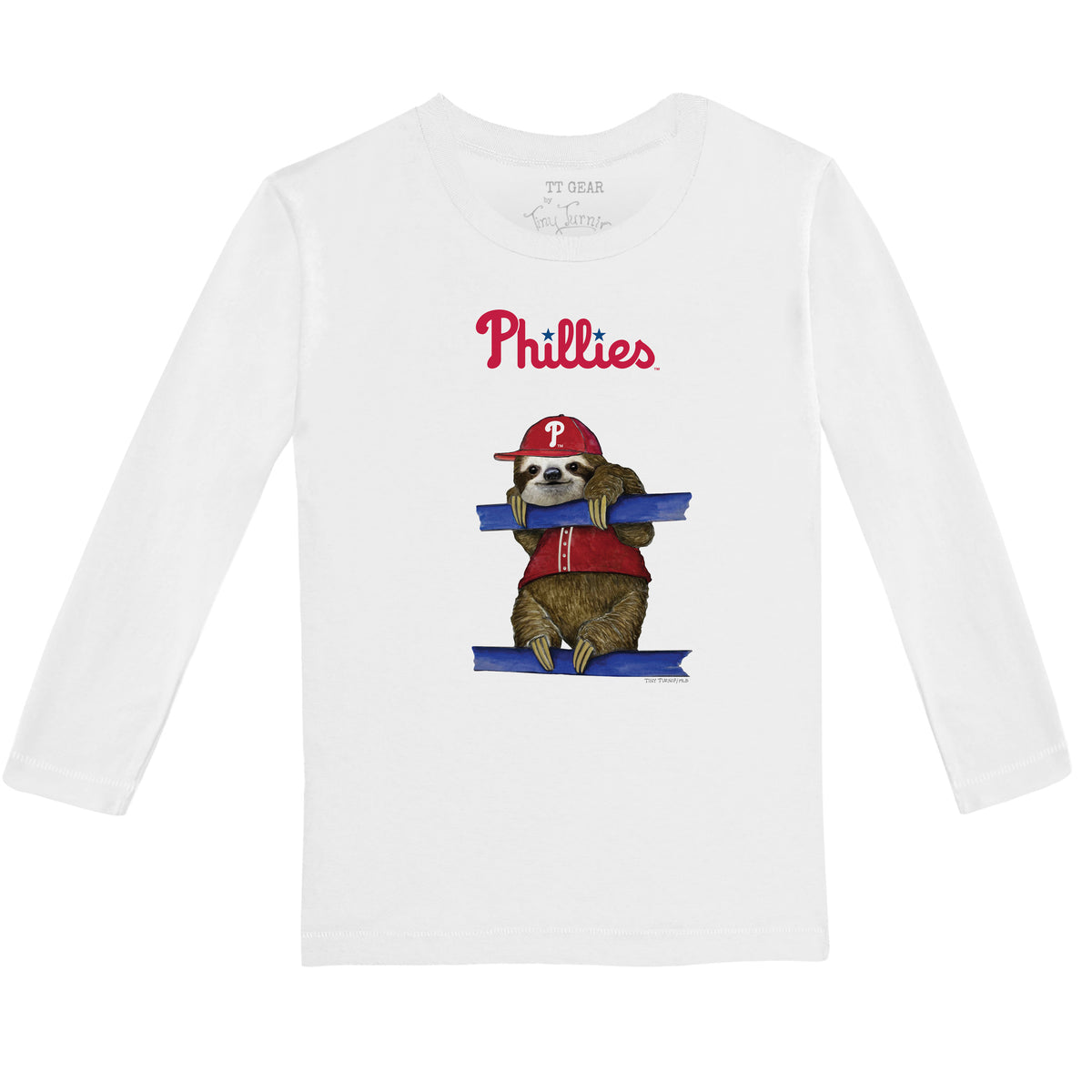 Philadelphia Phillies Sloth Long-Sleeve Tee Shirt