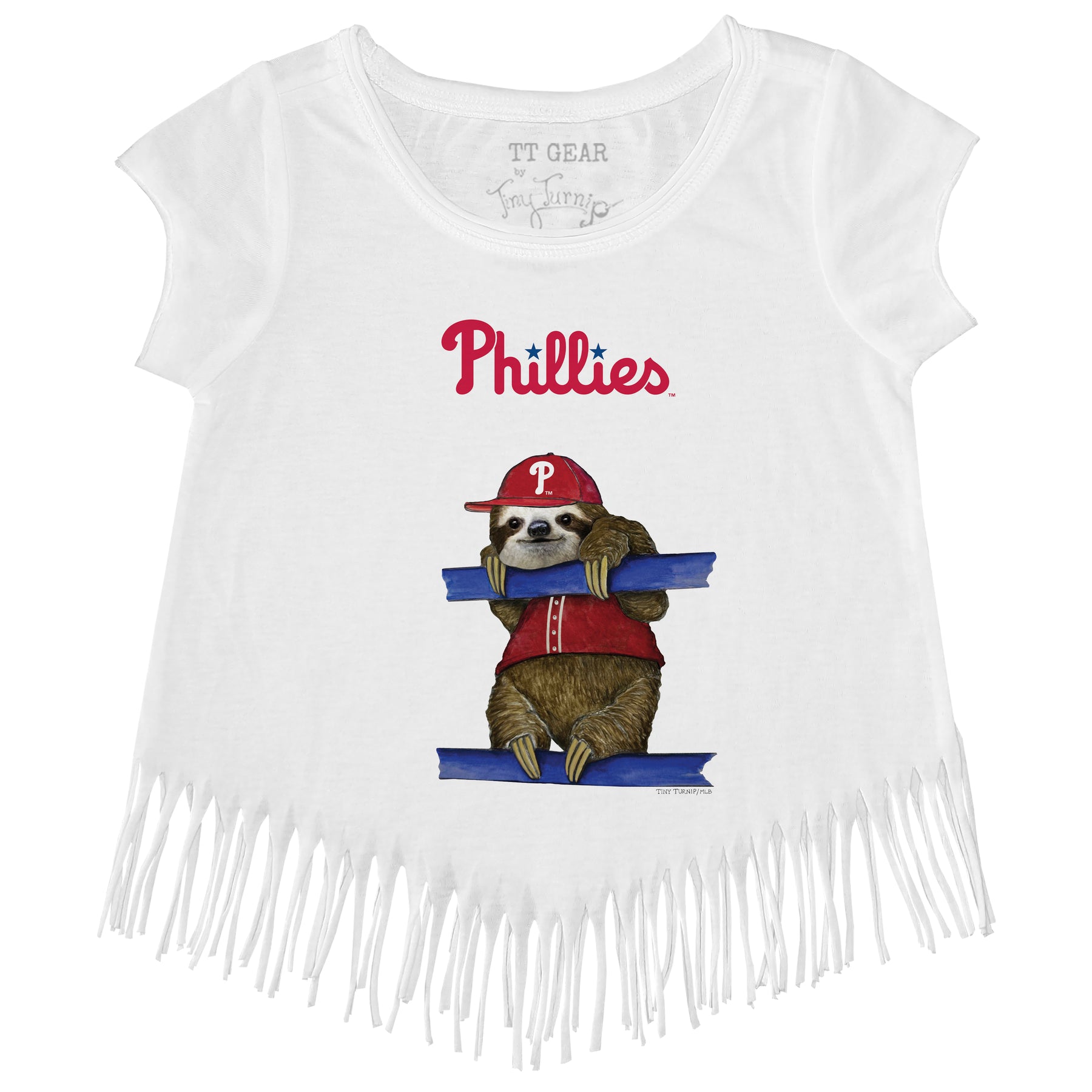 Philadelphia Phillies Sloth Fringe Tee