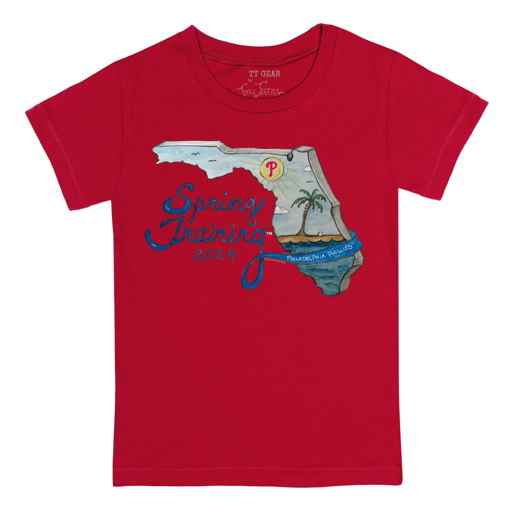 Philadelphia Phillies Spring Training 2025 Tee Shirt Tiny Turnip
