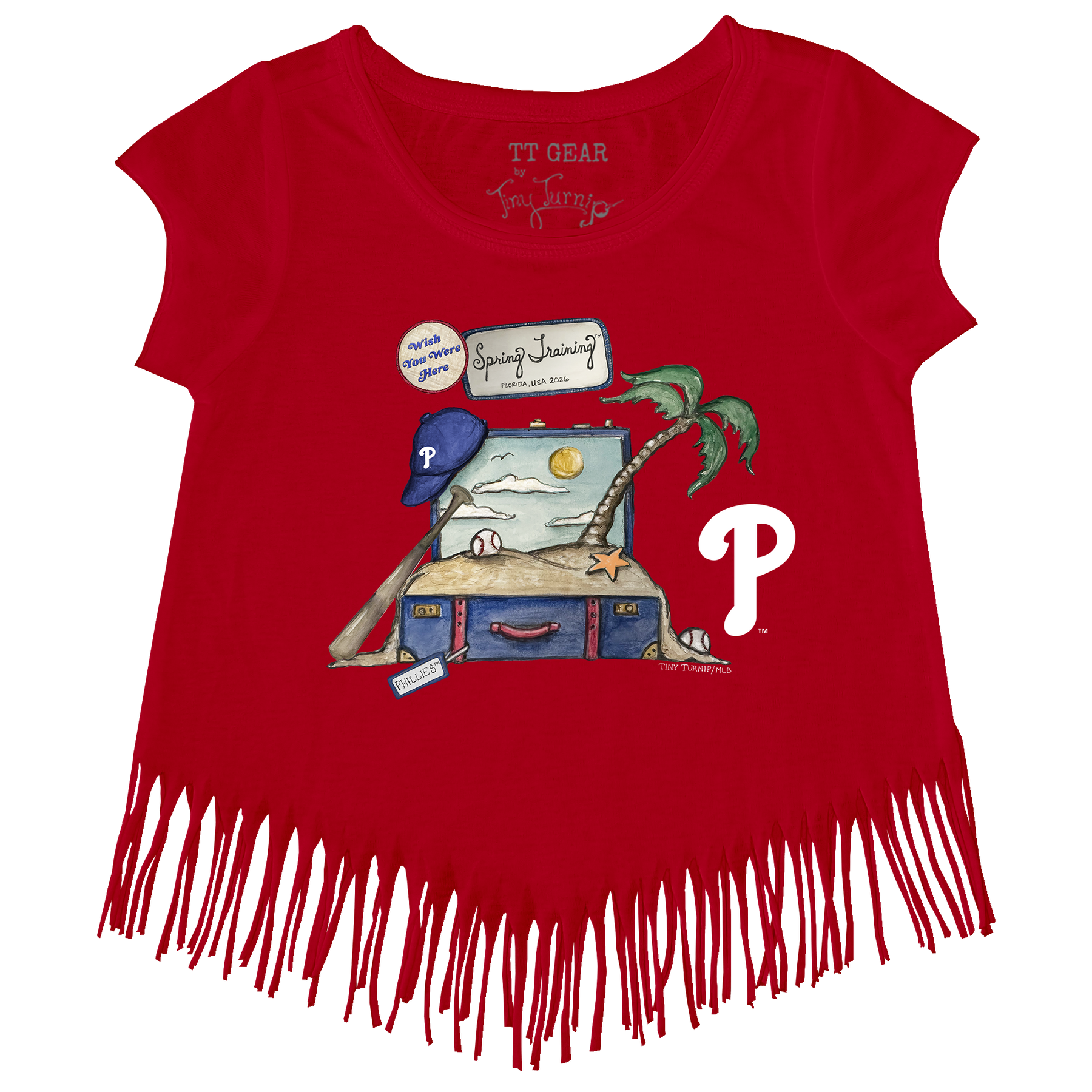 Philadelphia Phillies Spring Training 2026 Fringe Tee - Tiny Turnip