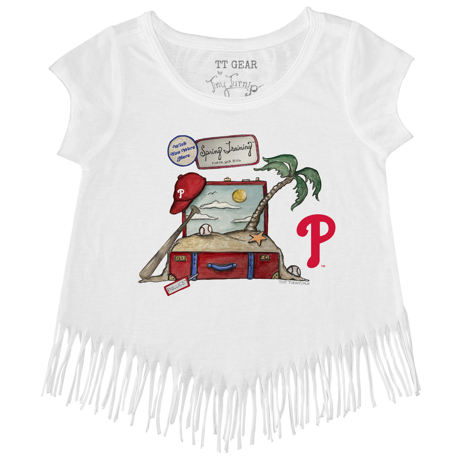 Philadelphia Phillies Spring Training 2026 Fringe Tee - Tiny Turnip