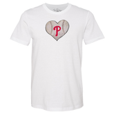 Philadelphia Phillies Stitched Heart Unisex Tee Shirt - Tiny Turnip