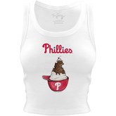 Philadelphia Phillies Sundae Helmet Crop Tank - Tiny Turnip