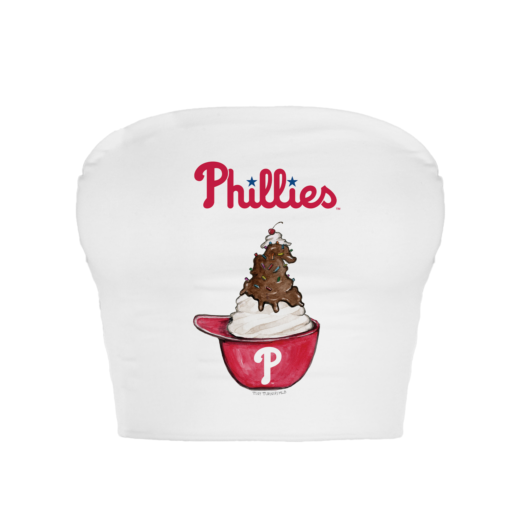 Philadelphia Phillies Sundae Helmet Crop Tube Top