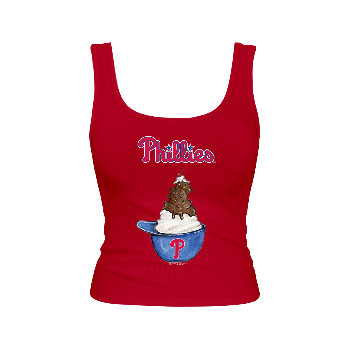 Philadelphia Phillies Sundae Helmet Emmy Tank