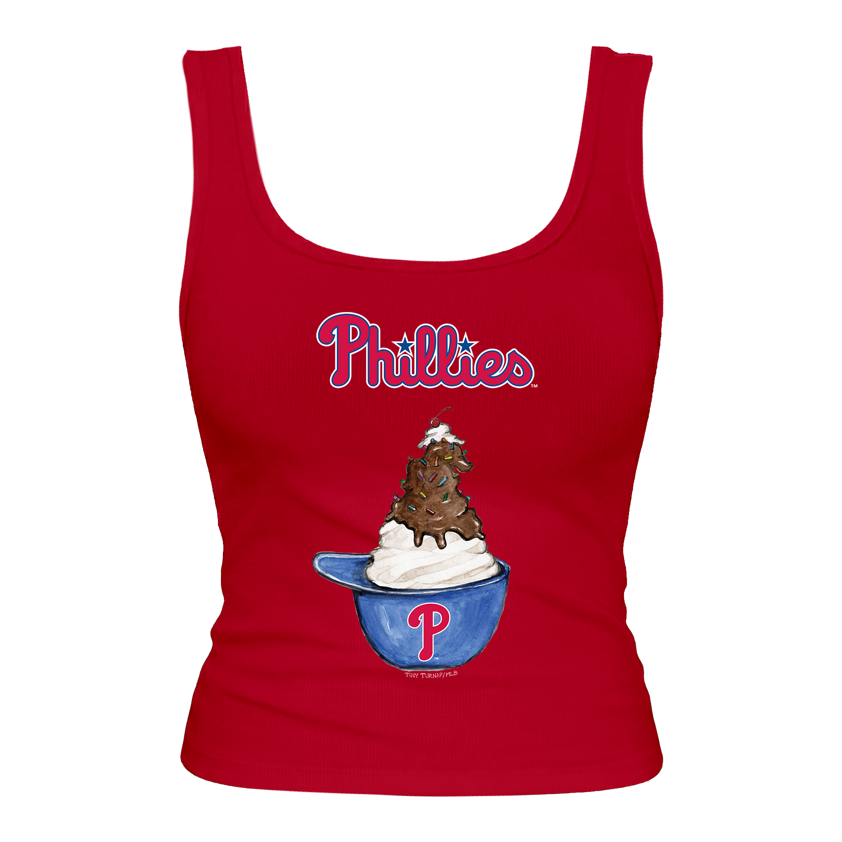Philadelphia Phillies Sundae Helmet Emmy Tank