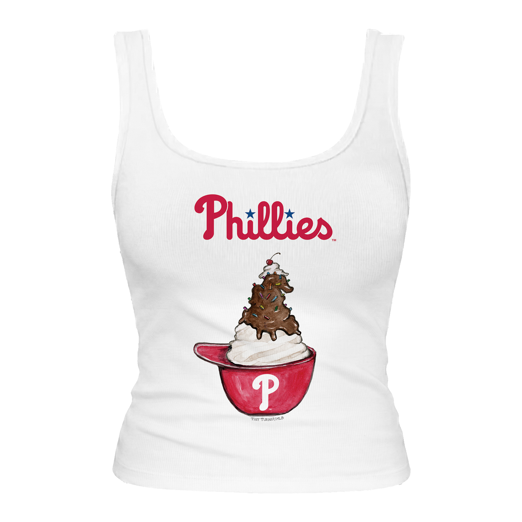 Philadelphia Phillies Sundae Helmet Emmy Tank