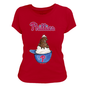 Philadelphia Phillies Sundae Helmet Women's Tee Shirt