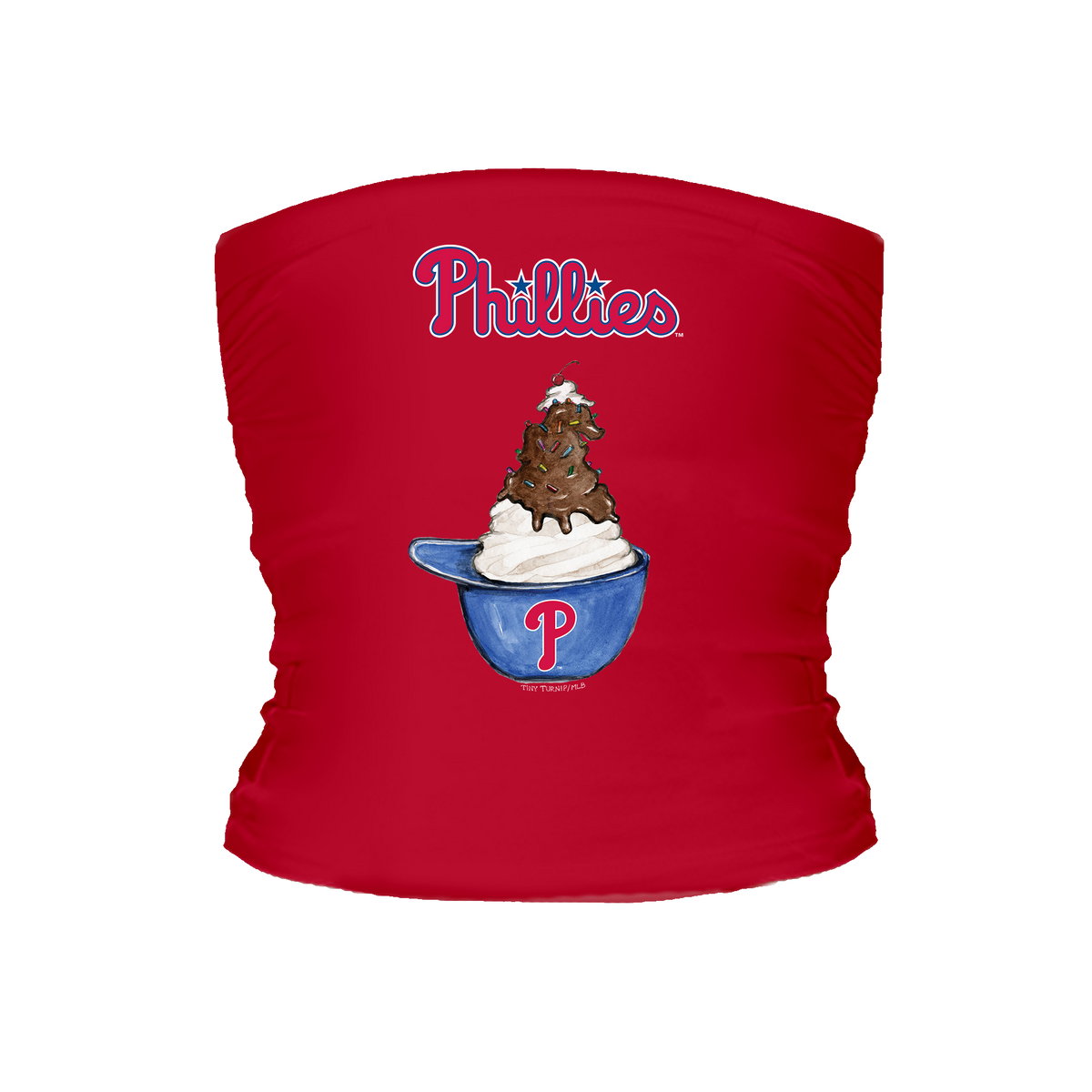 Philadelphia Phillies Sundae Helmet Tube Top - Tiny Turnip