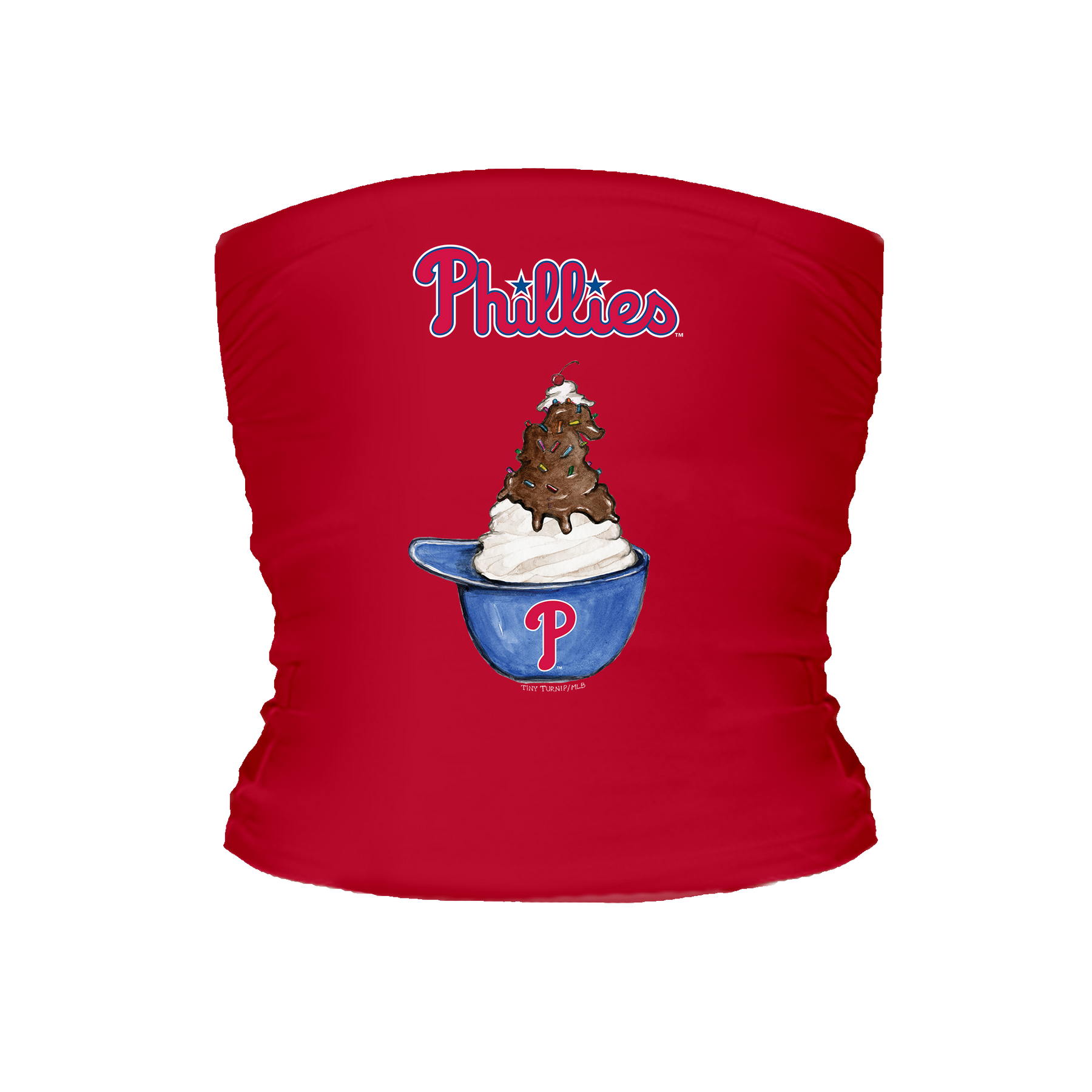 Philadelphia Phillies Sundae Helmet Tube Top - Tiny Turnip