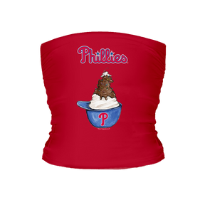 Philadelphia Phillies Sundae Helmet Tube Top - Tiny Turnip