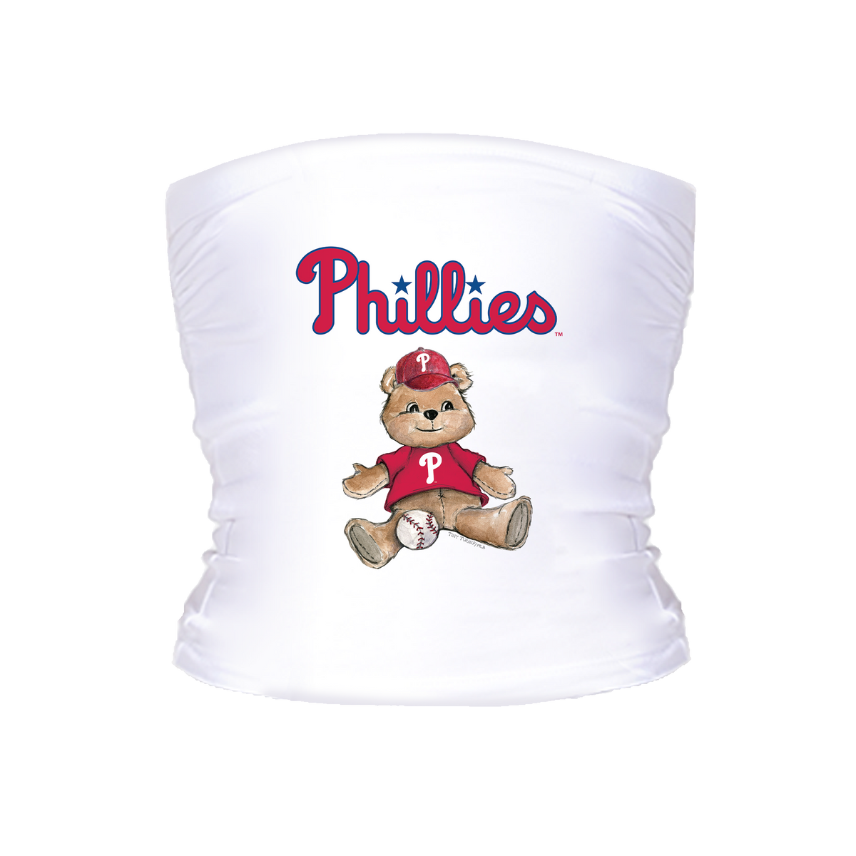 Philadelphia Phillies Teddy Crop Tube Top