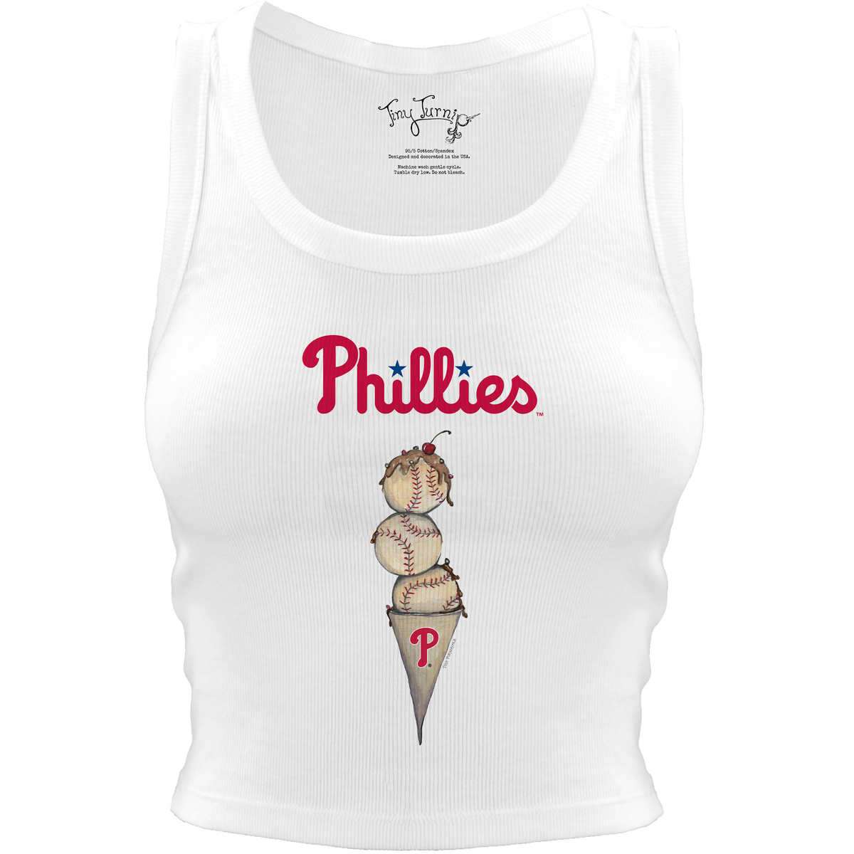 Philadelphia Phillies Triple Scoop Crop Tank– Tiny Turnip