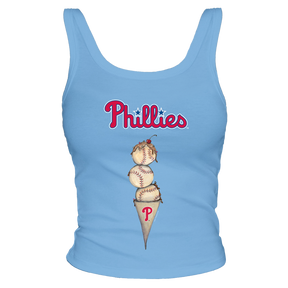 Philadelphia Phillies Triple Scoop Ribbed Tank