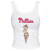 Philadelphia Phillies Triple Scoop Ribbed Tank - Tiny Turnip