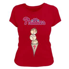 Philadelphia Phillies Triple Scoop Women's Tee Shirt