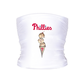 Philadelphia Phillies Triple Scoop Tube Top - Tiny Turnip