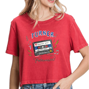 VIP Philadelphia Phillies Postseason '26 Vintage Crop Tee - Tiny Turnip