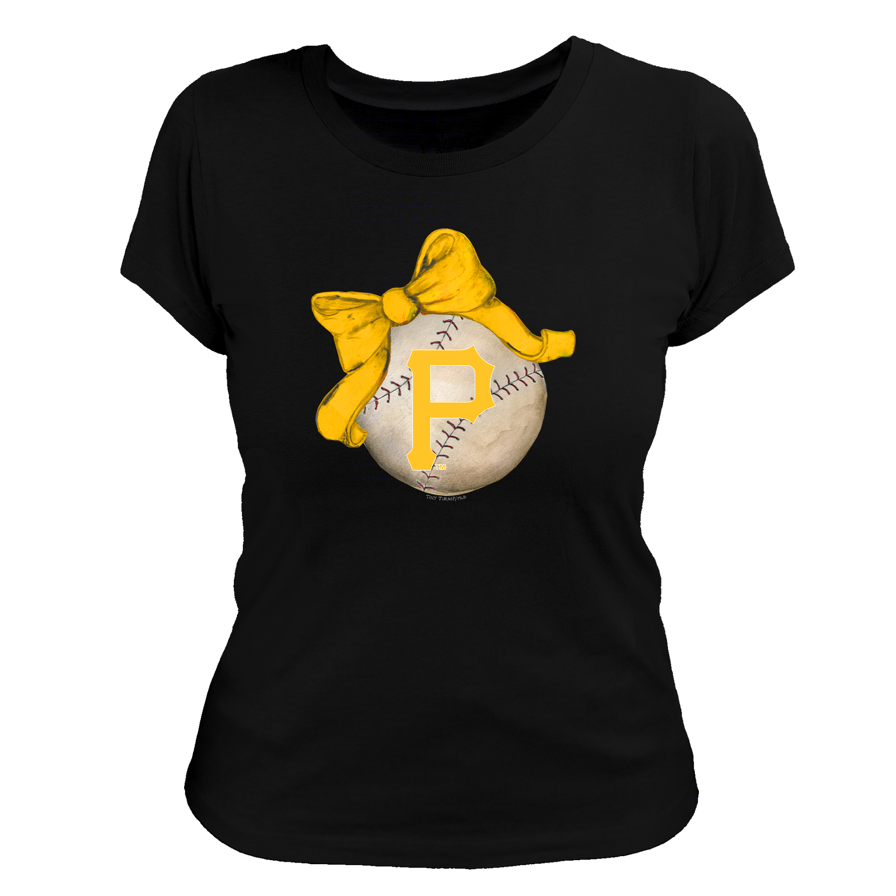 Pittsburgh Pirates Baseball Bow Tee Shirt