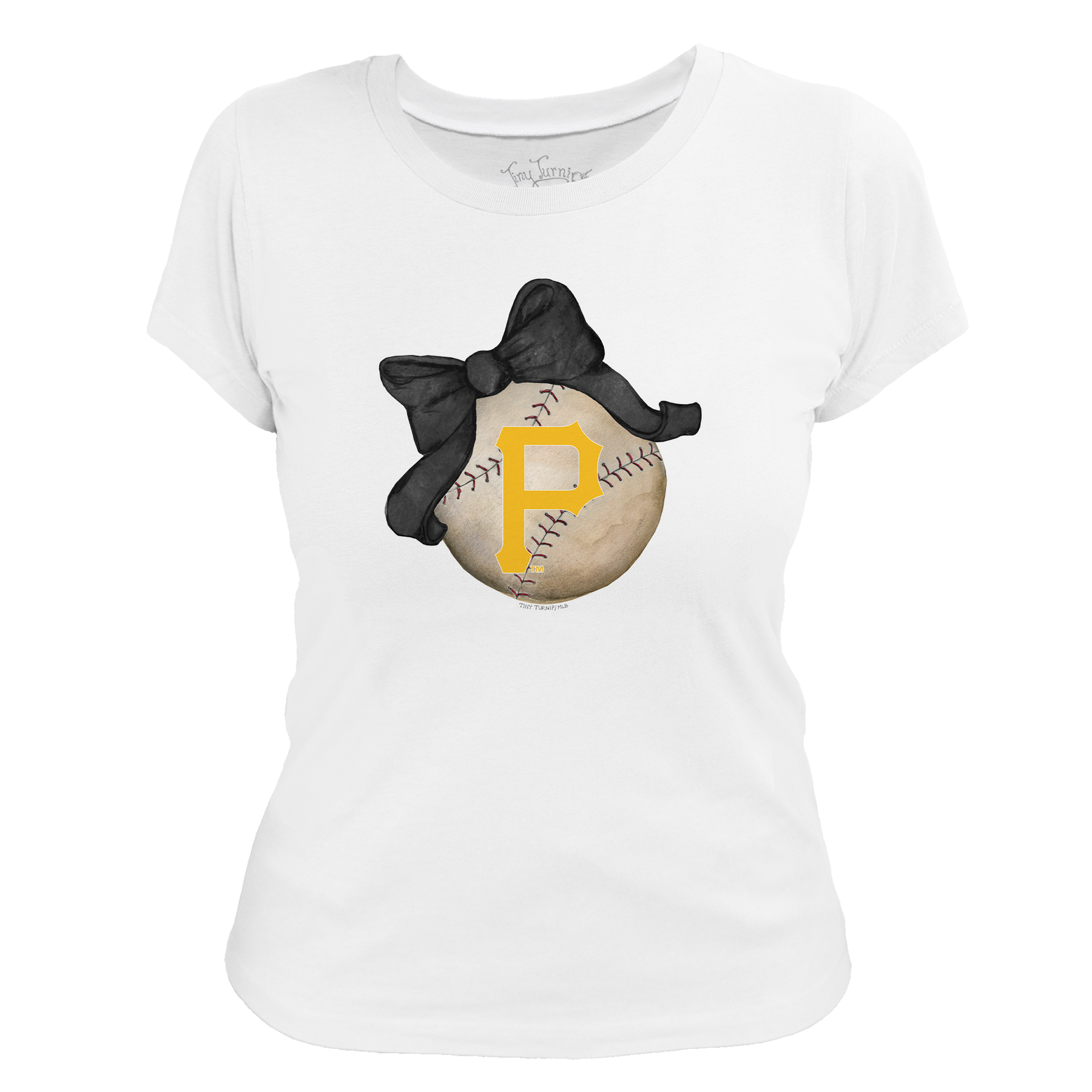 Pittsburgh Pirates Baseball Bow Tee Shirt