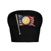 Pittsburgh Pirates Baseball Flag Crop Tube Top