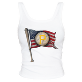Pittsburgh Pirates Baseball Flag Tank - Tiny Turnip